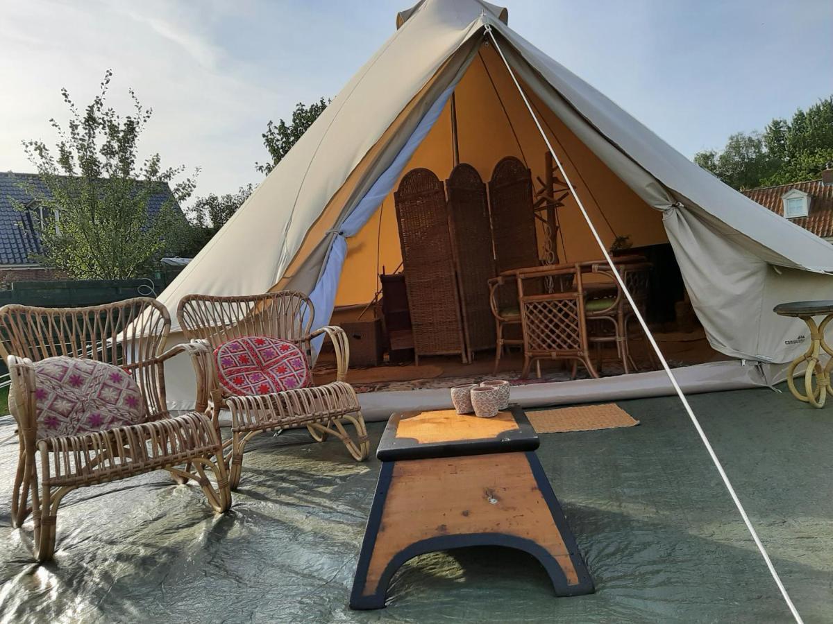 Glamping De Vrije Wind, Tentverhuur Houwerzijl Eksteriør billede